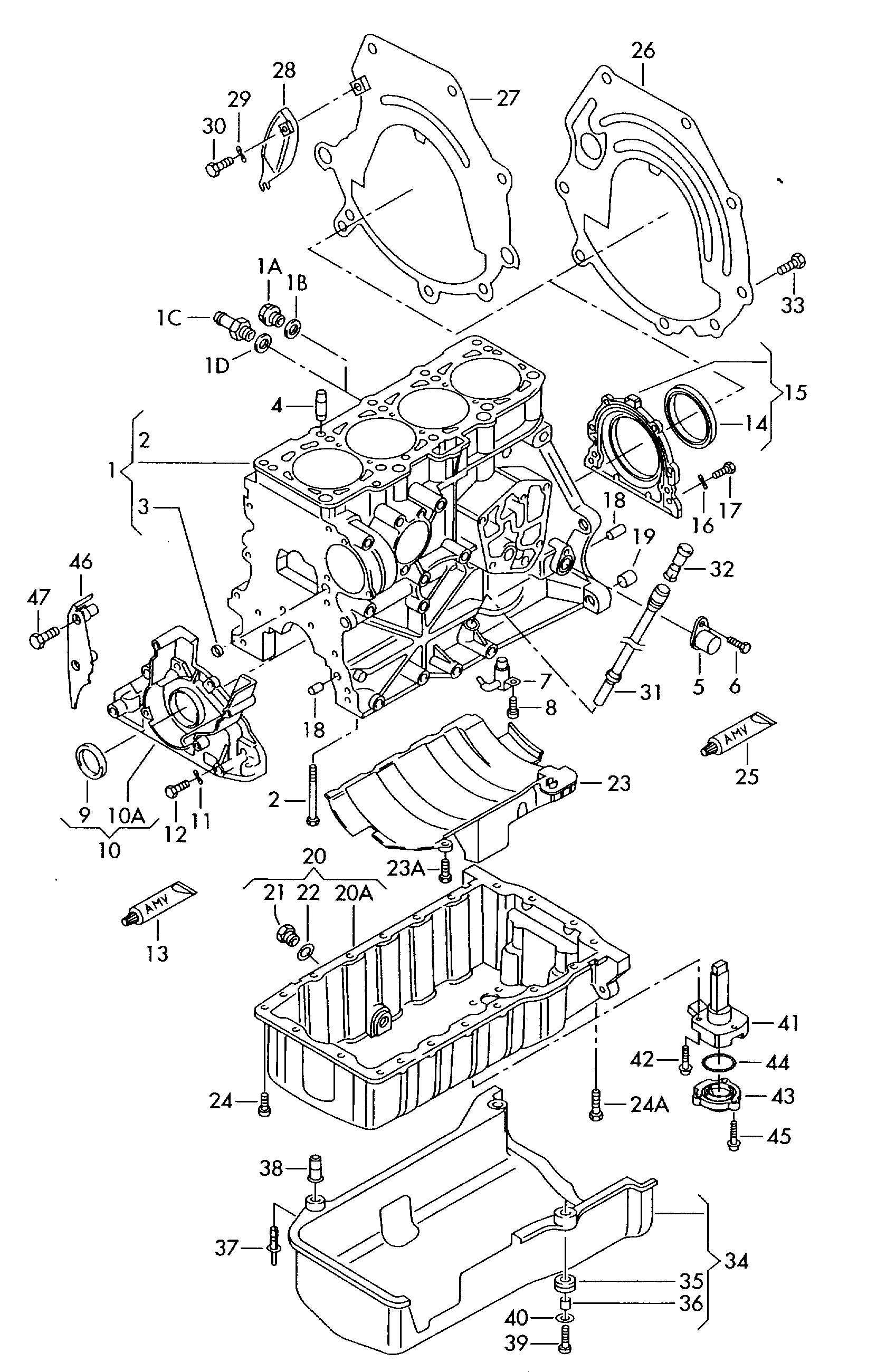 Seat 03G 103 603 AD - Eļļas vācele adetalas.lv