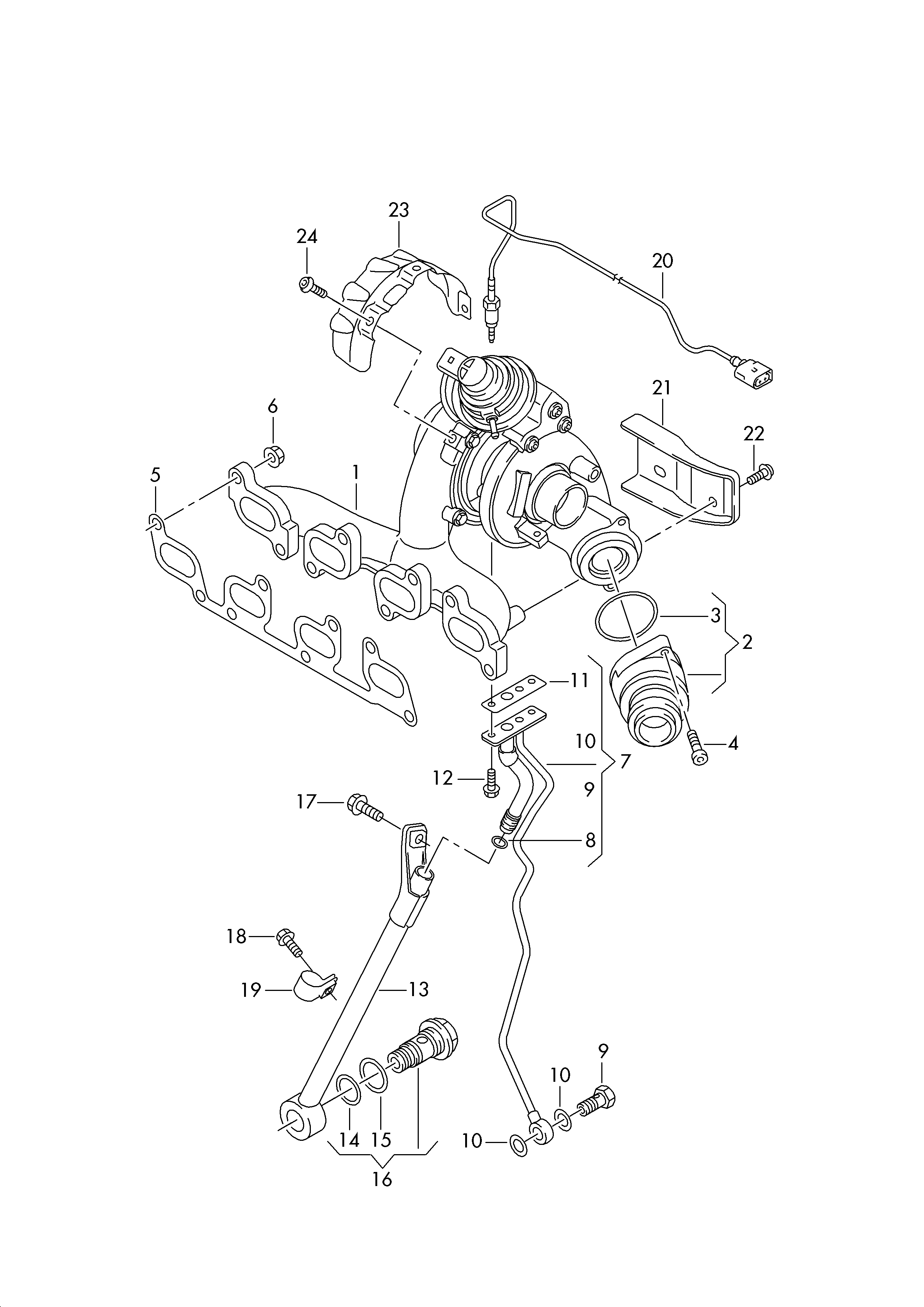 CUPRA 03L 253 039 - Blīve, Izplūdes kolektors adetalas.lv