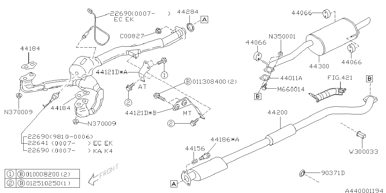 Subaru 22690-AA310 - Lambda zonde adetalas.lv