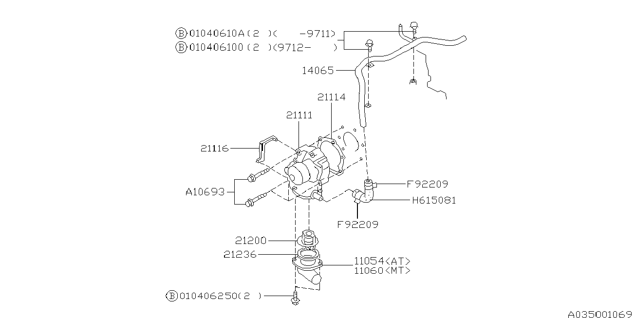 Subaru 21111-AA006 - Ūdenssūknis adetalas.lv