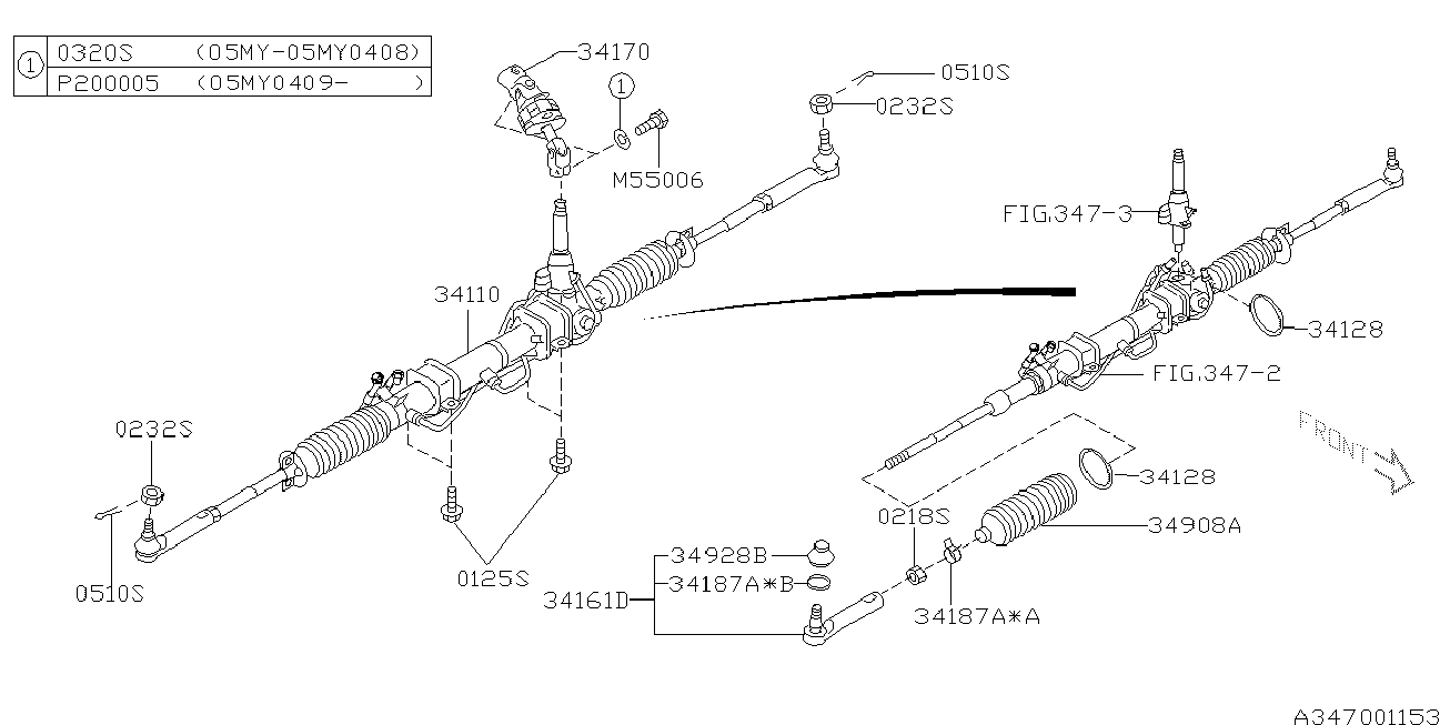 Subaru 032008000 - Atspergredzens, Izplūdes gāzu sistēma adetalas.lv