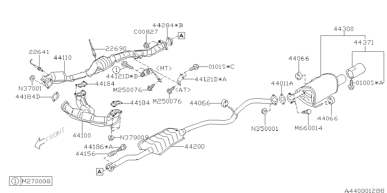 Subaru 44066-AE001 - Bukse, Stabilizators adetalas.lv