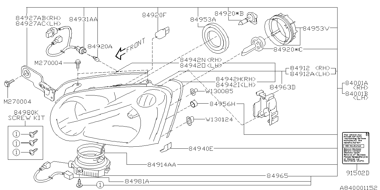 Subaru 84980-FE000 - Vadības iekārta, Apgaismojums adetalas.lv