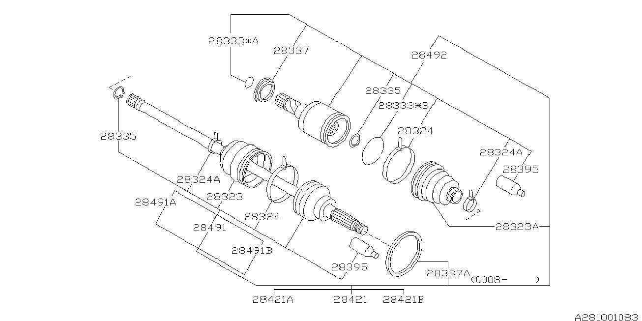 Daihatsu 28023-AA081 - Putekļusargs, Piedziņas vārpsta adetalas.lv