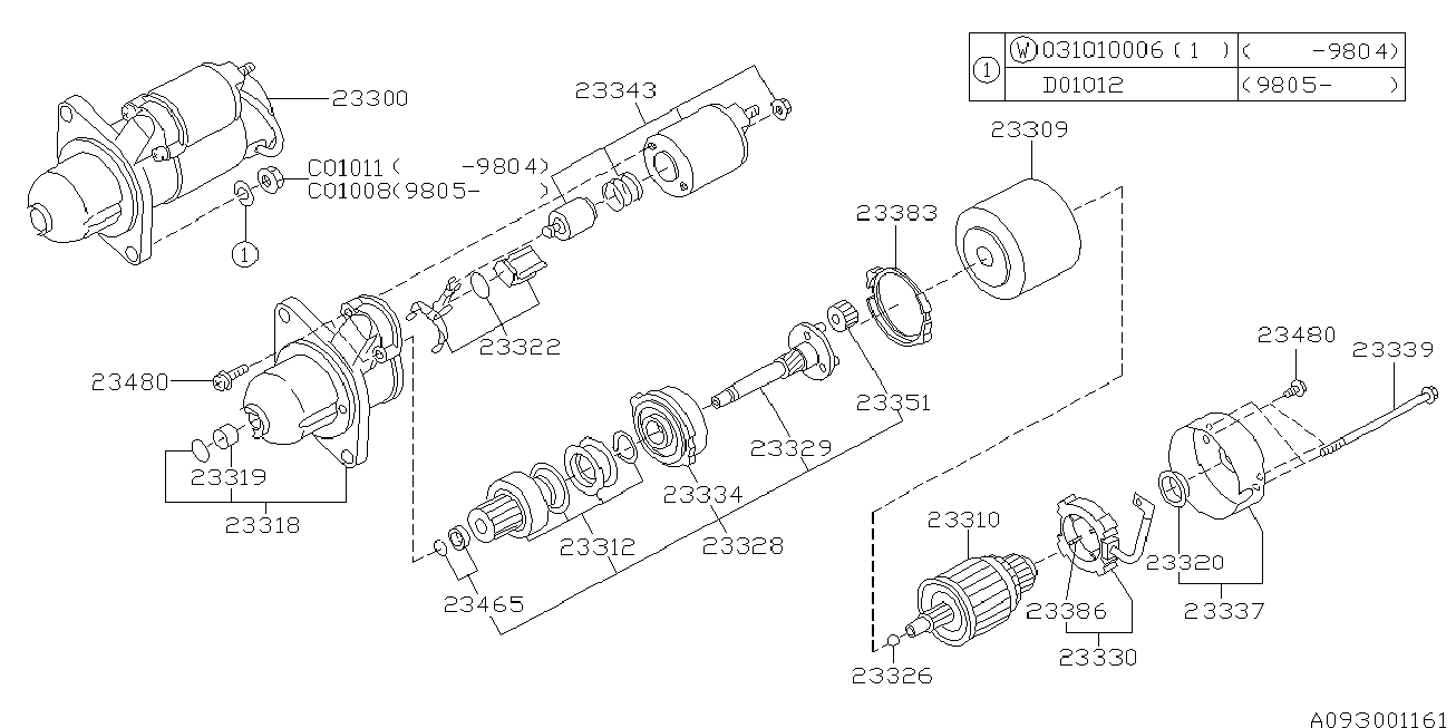 NISSAN 23300-AA381 - Starteris adetalas.lv