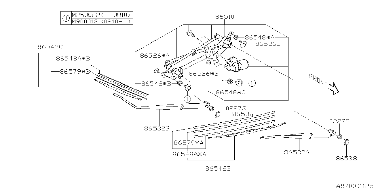 Subaru 86542-FG010 - Stikla tīrītāja slotiņa adetalas.lv