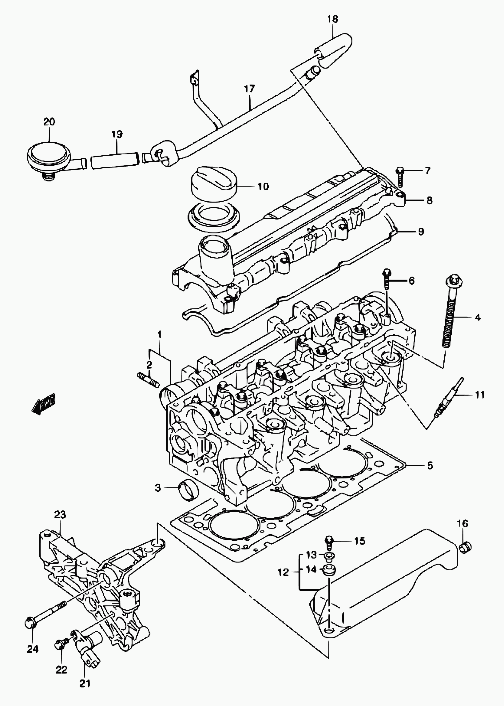 Suzuki 11117-84A00 - Cilindru galvas skrūvju komplekts adetalas.lv