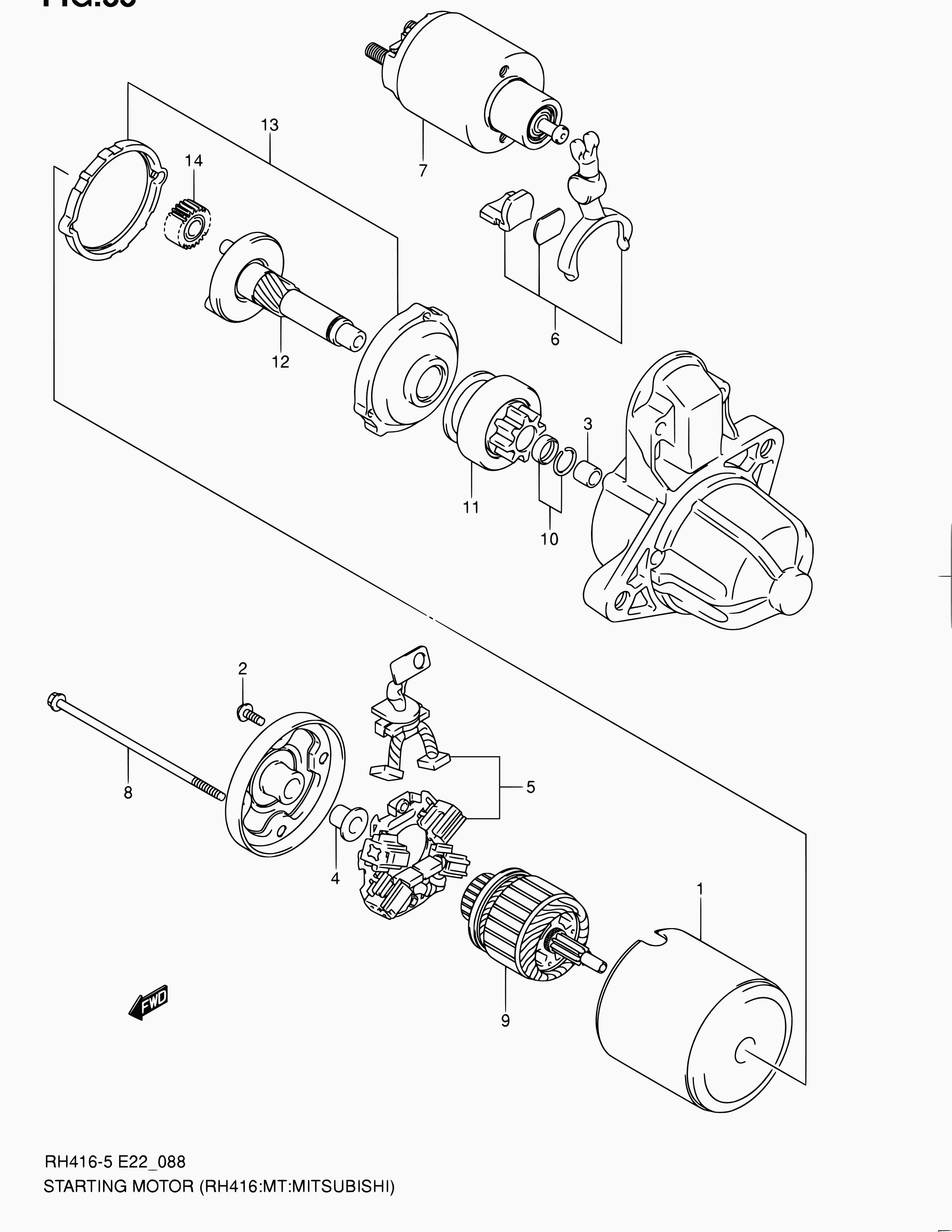 Suzuki 31100-63J00 - Starteris adetalas.lv