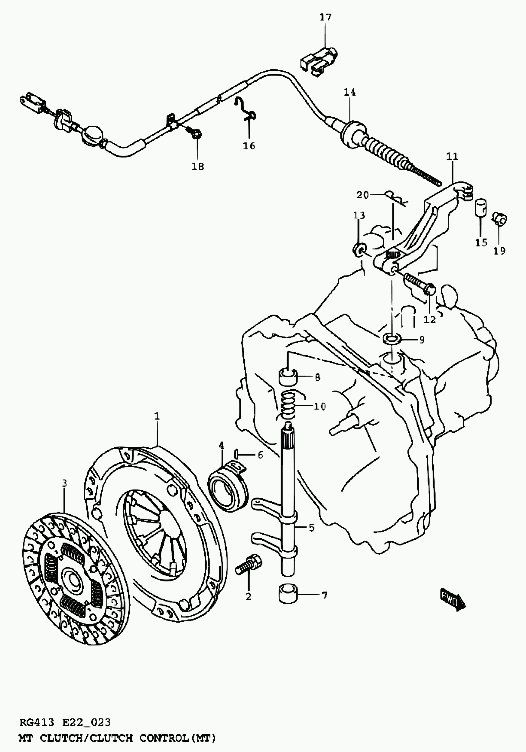 Suzuki 22100-64G00 - Sajūga piespiedējdisks adetalas.lv