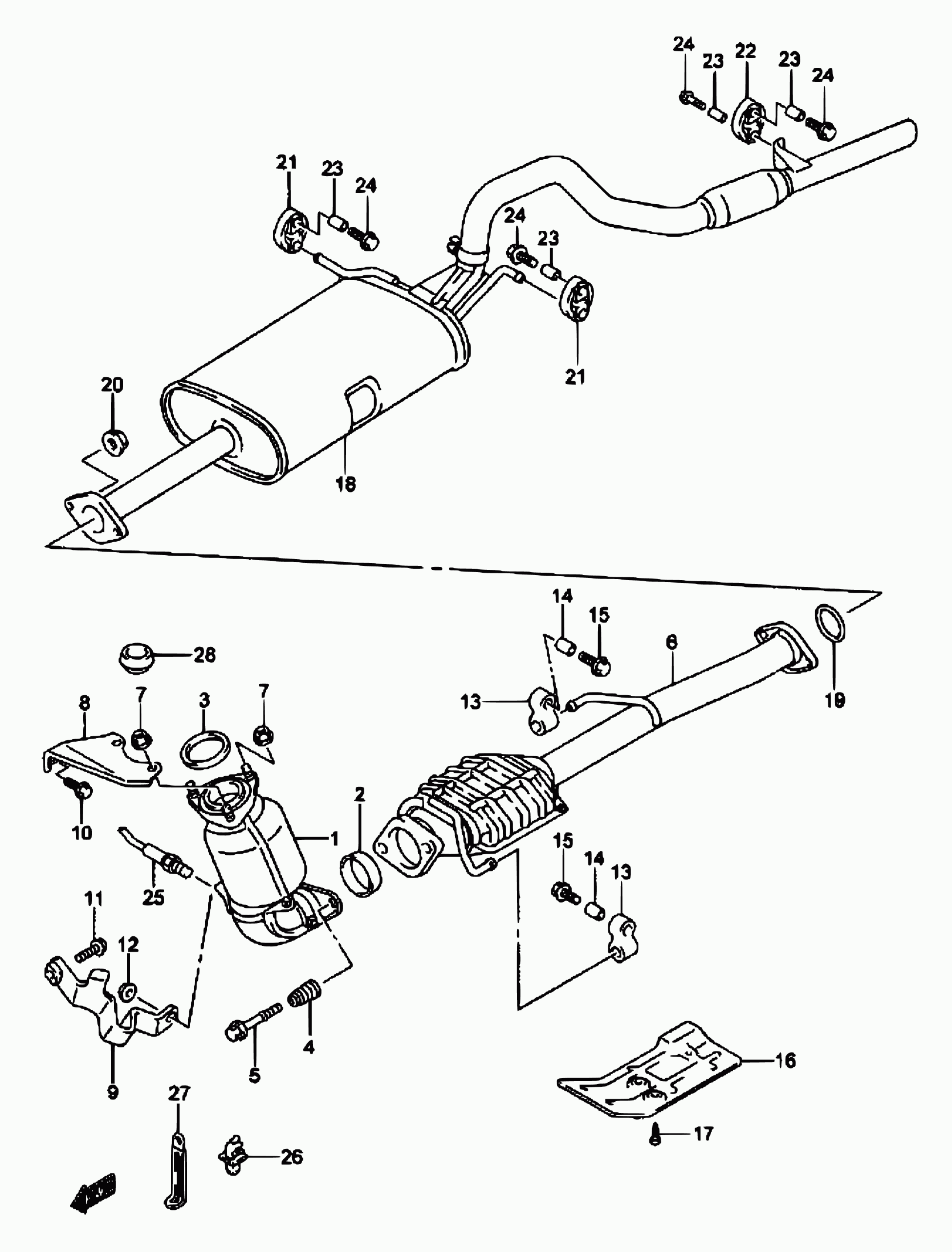 Suzuki 14281-58B00 - Bukse, Stabilizators adetalas.lv