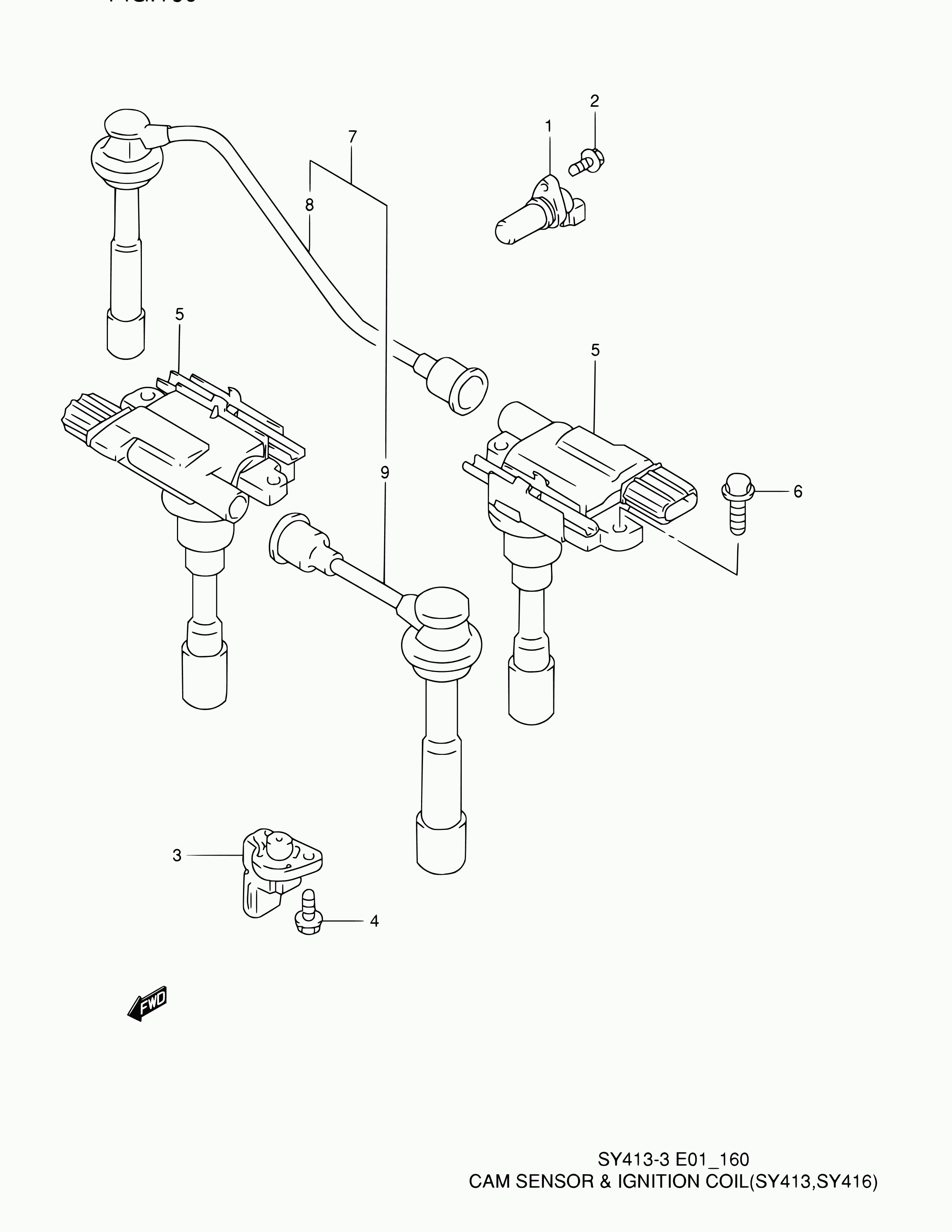 Subaru 33705-66D00 - Augstsprieguma vadu komplekts adetalas.lv