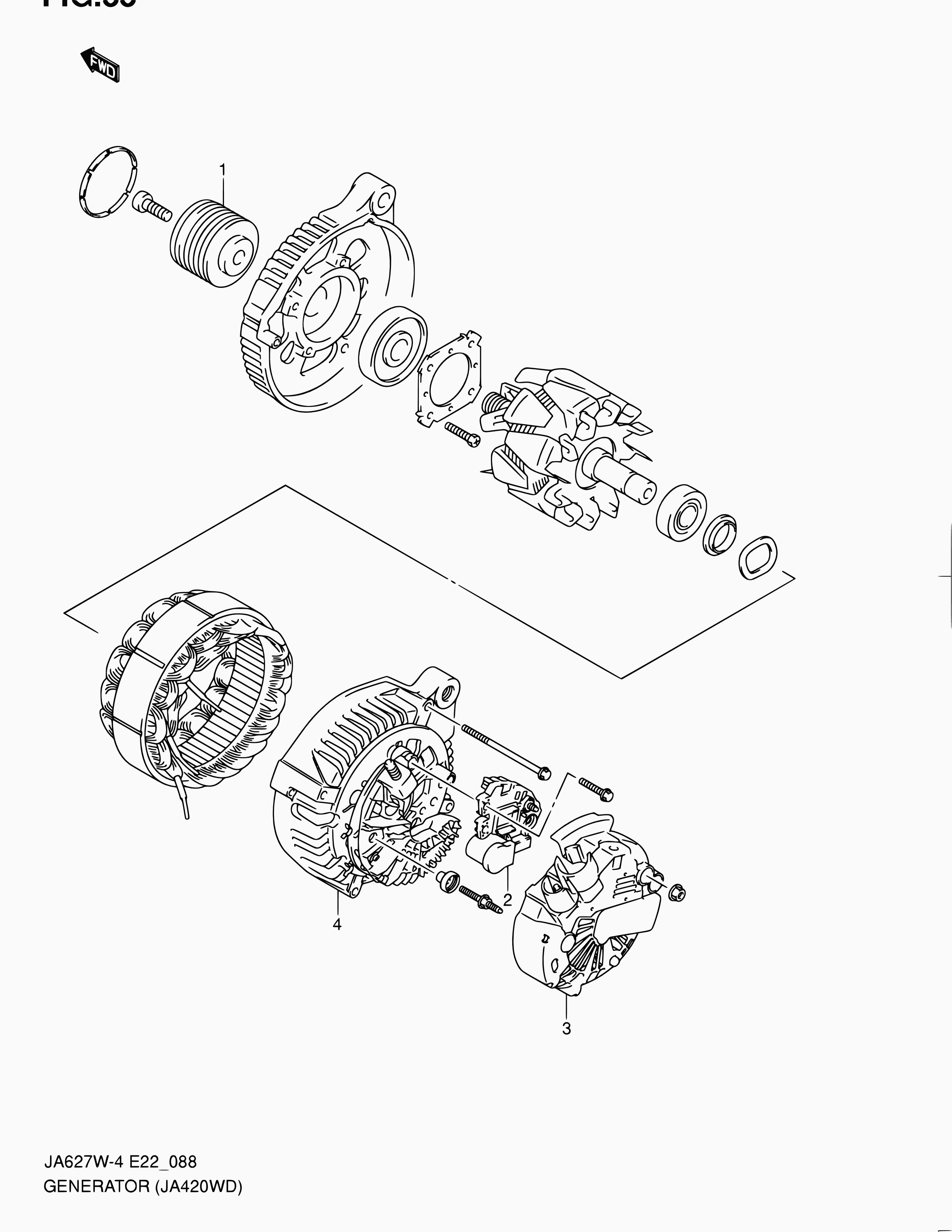 Suzuki 32500-68D01 - Ģeneratora sprieguma regulators adetalas.lv