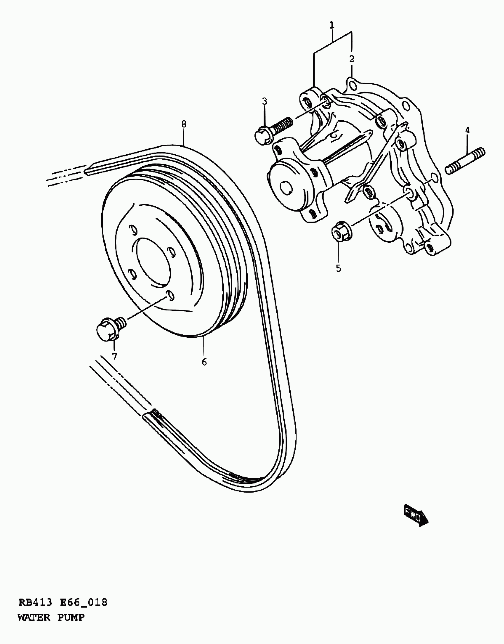 Suzuki 17400-82824 - Ūdenssūknis adetalas.lv