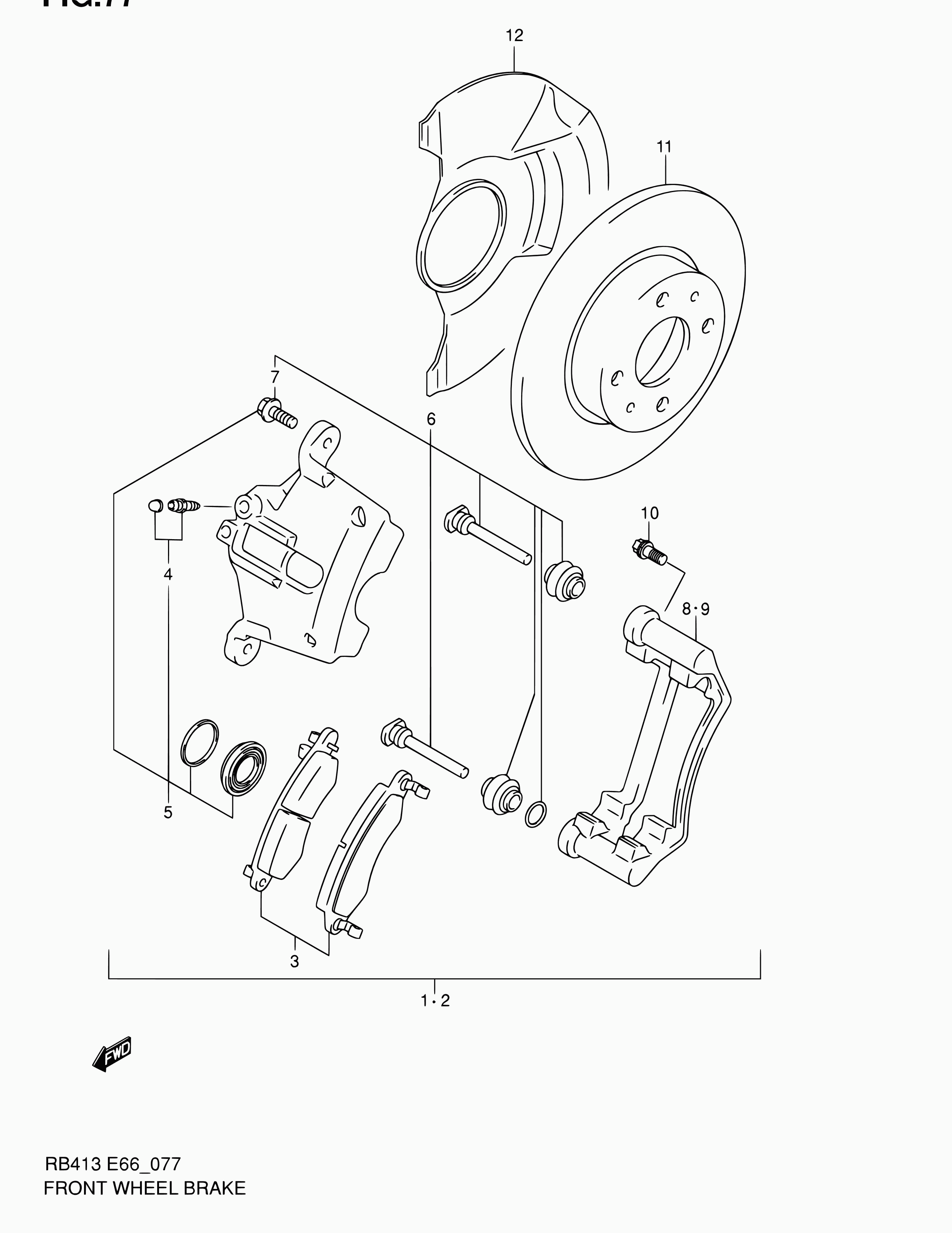 Saturn 55810-83E00 - PAD SET, DISC BRAKE adetalas.lv