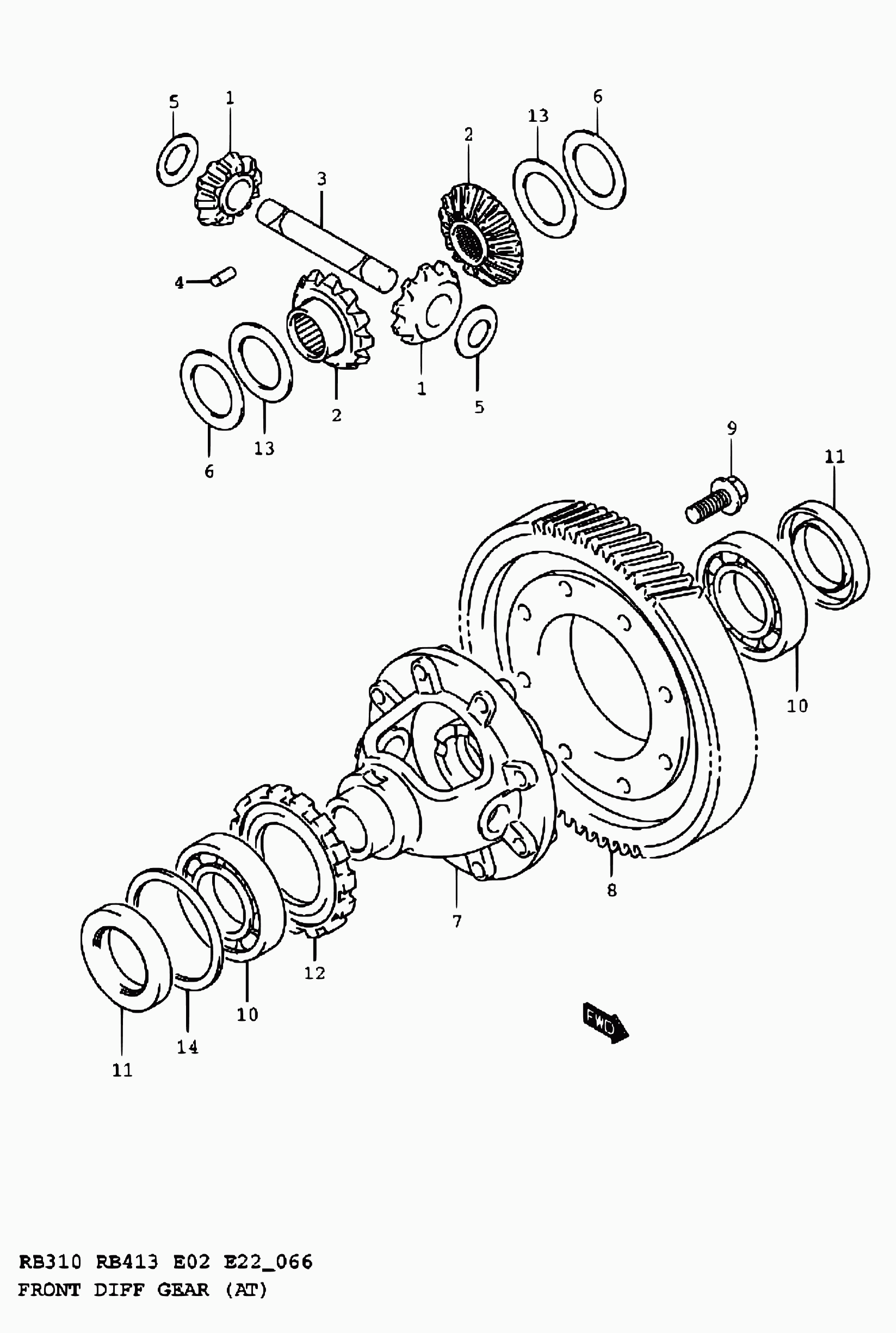 Suzuki 27611-82301 - Vārpstas blīvgredzens, Diferenciālis adetalas.lv