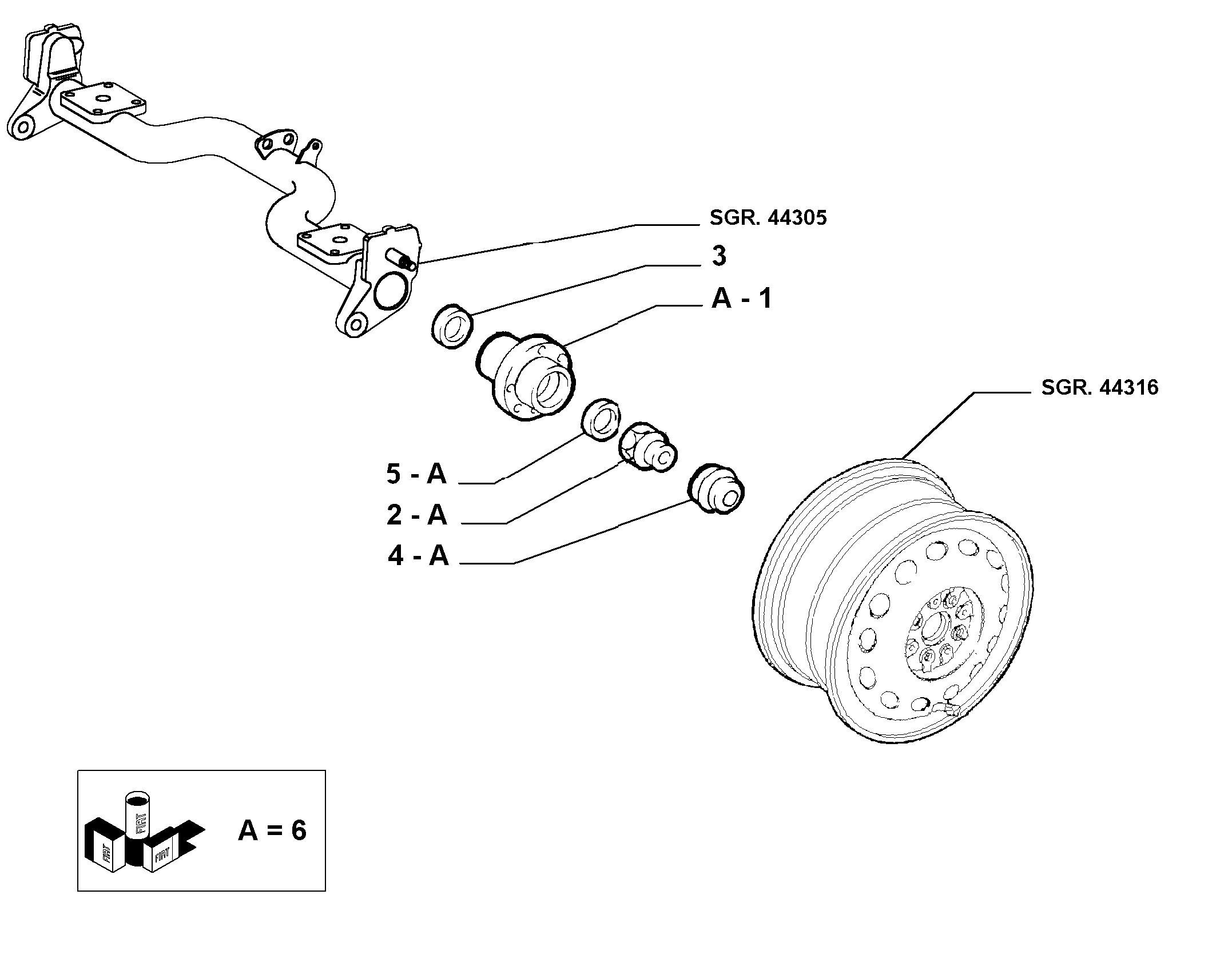 FIAT 51759727 - Riteņa rumbas gultņa komplekts adetalas.lv