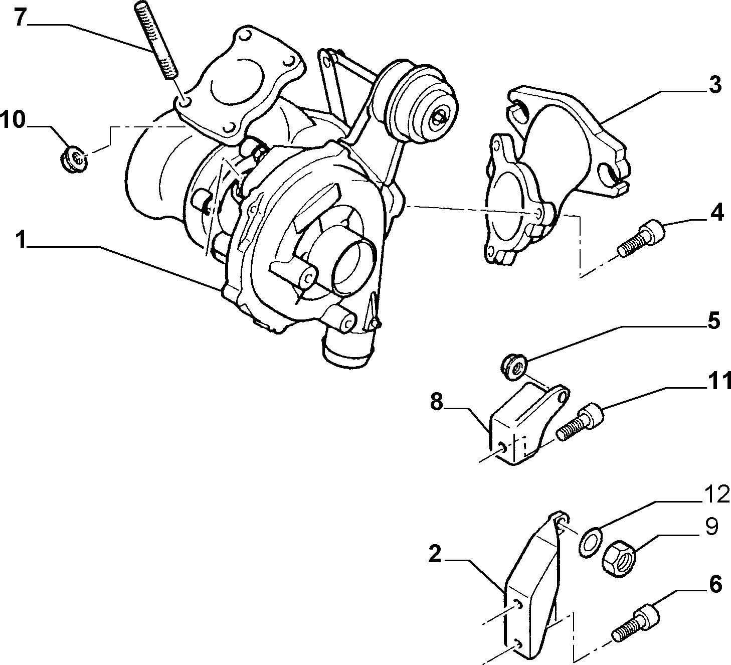 Abarth 9634521180 - Serdeņa bloks, Turbokompresors adetalas.lv