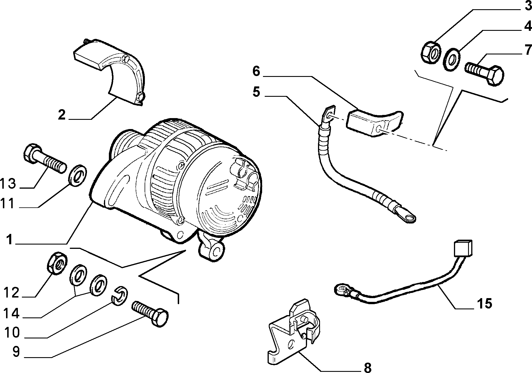 FIAT 46436507 - Ģenerators adetalas.lv