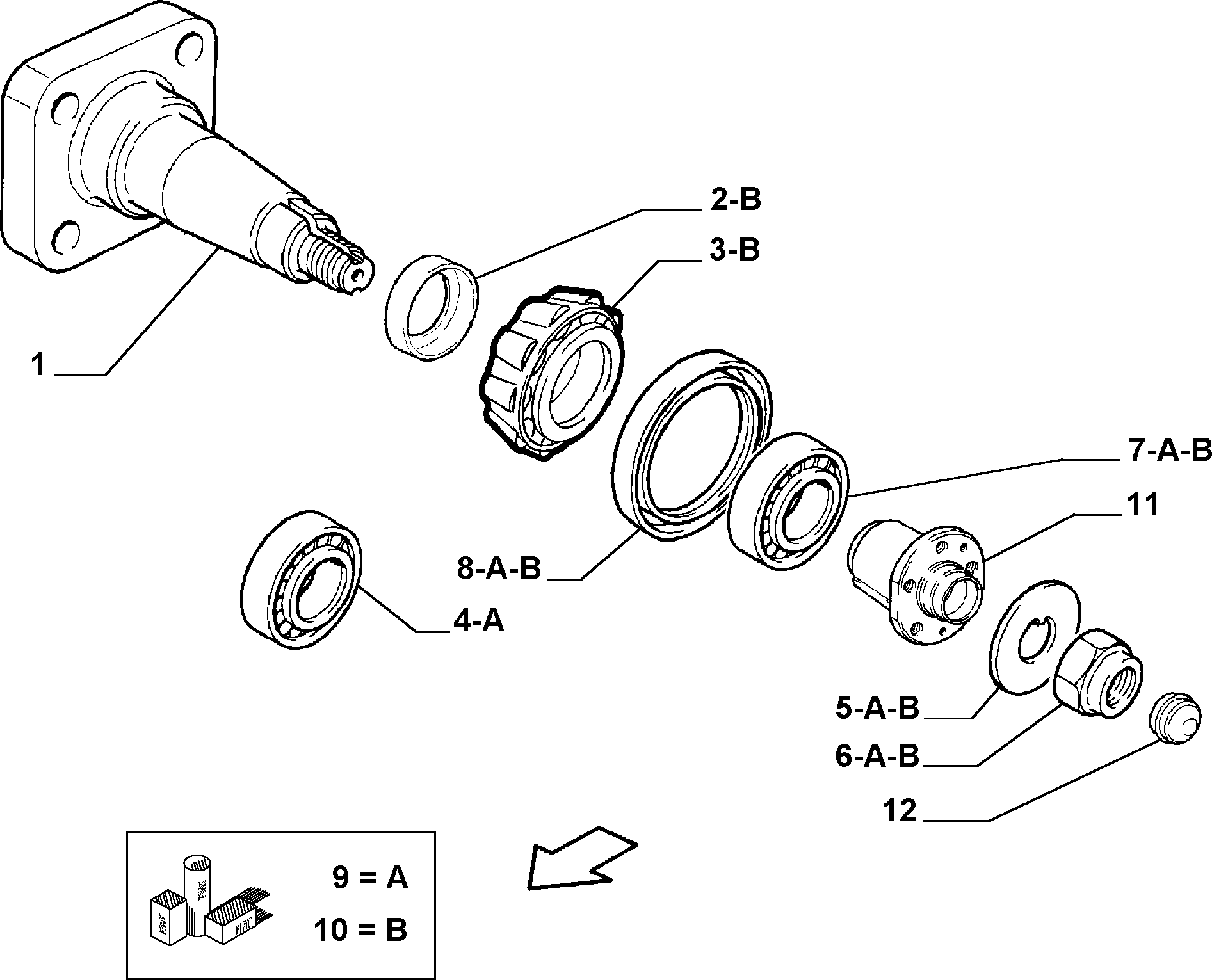 Alfarome/Fiat/Lanci 4470124 - BEARING adetalas.lv