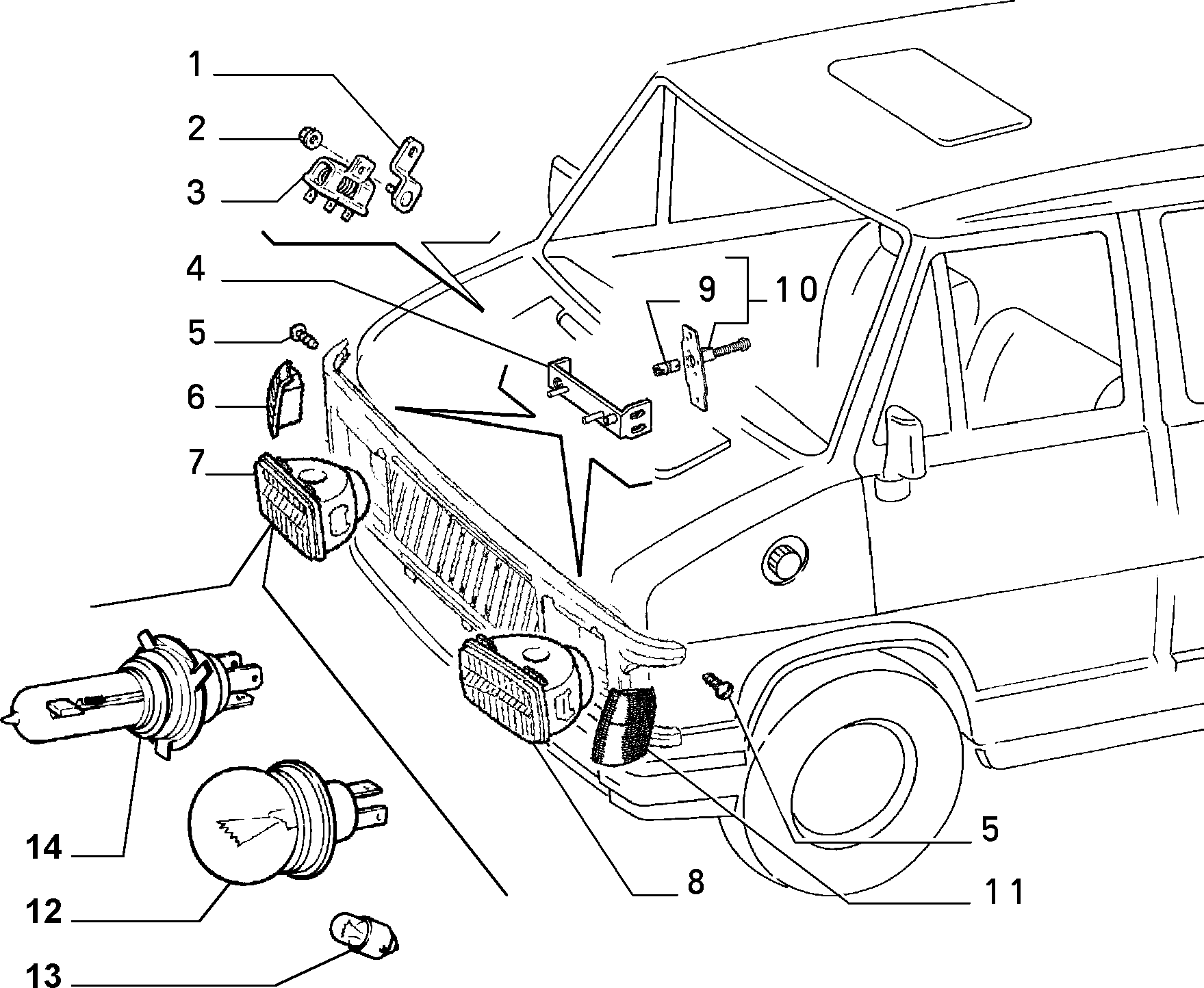 IVECO 14152090 - Kvēlspuldze, Tālās gaismas lukturis adetalas.lv