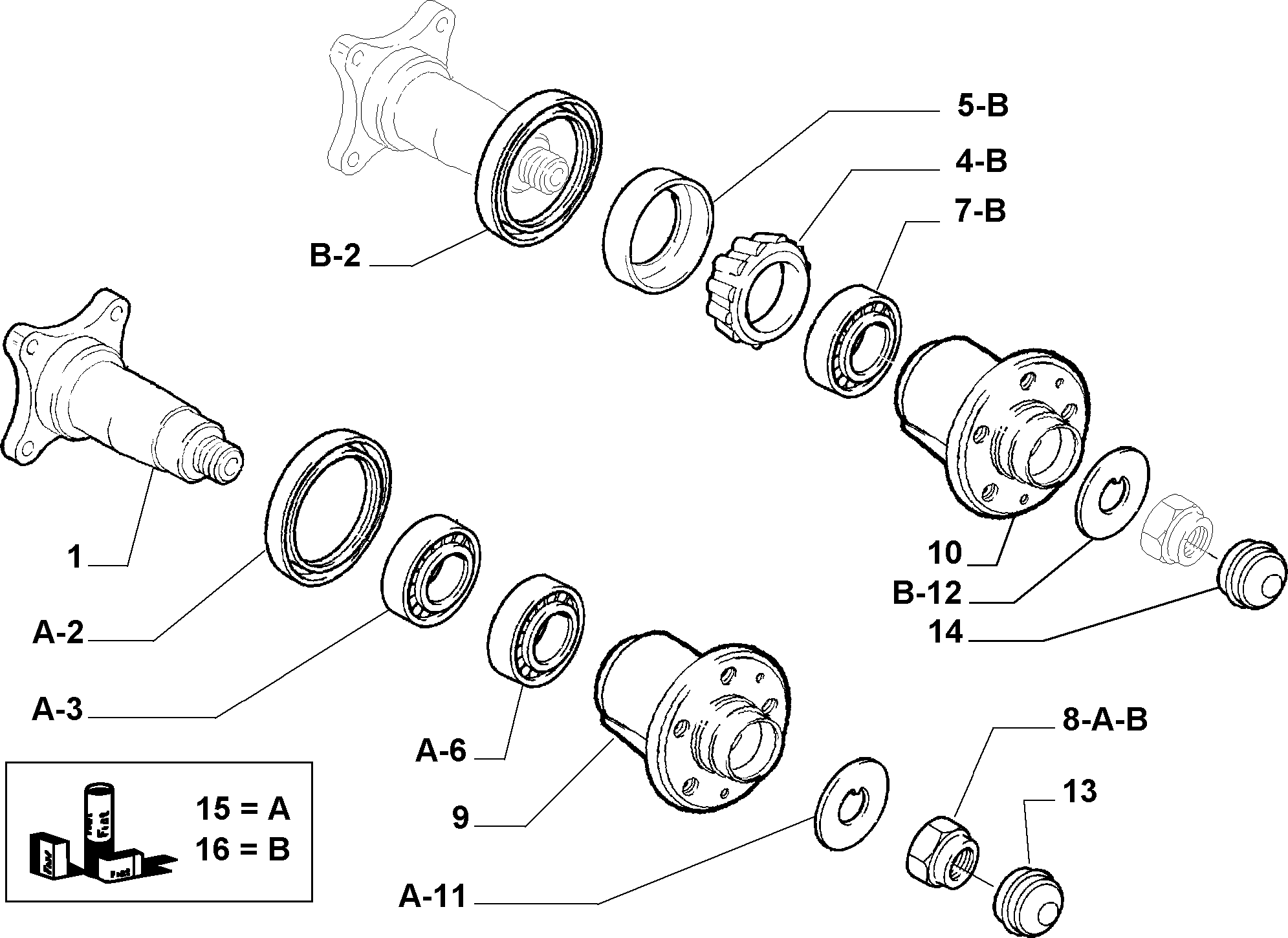 Alfa Romeo 93500538 - Riteņa rumbas gultņa komplekts adetalas.lv