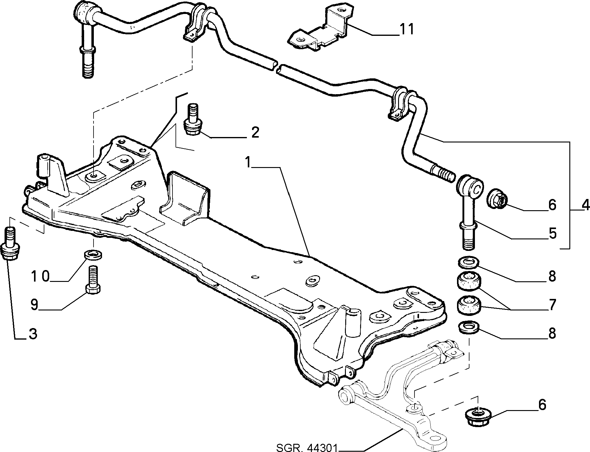 PEUGEOT 1300720080 - Stiepnis / Atsaite, Stabilizators adetalas.lv