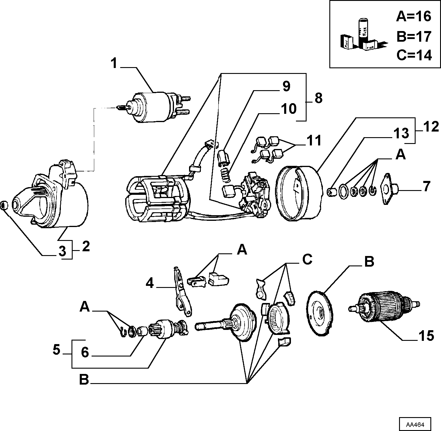 FIAT 9939710 - Zobrats, Starteris adetalas.lv