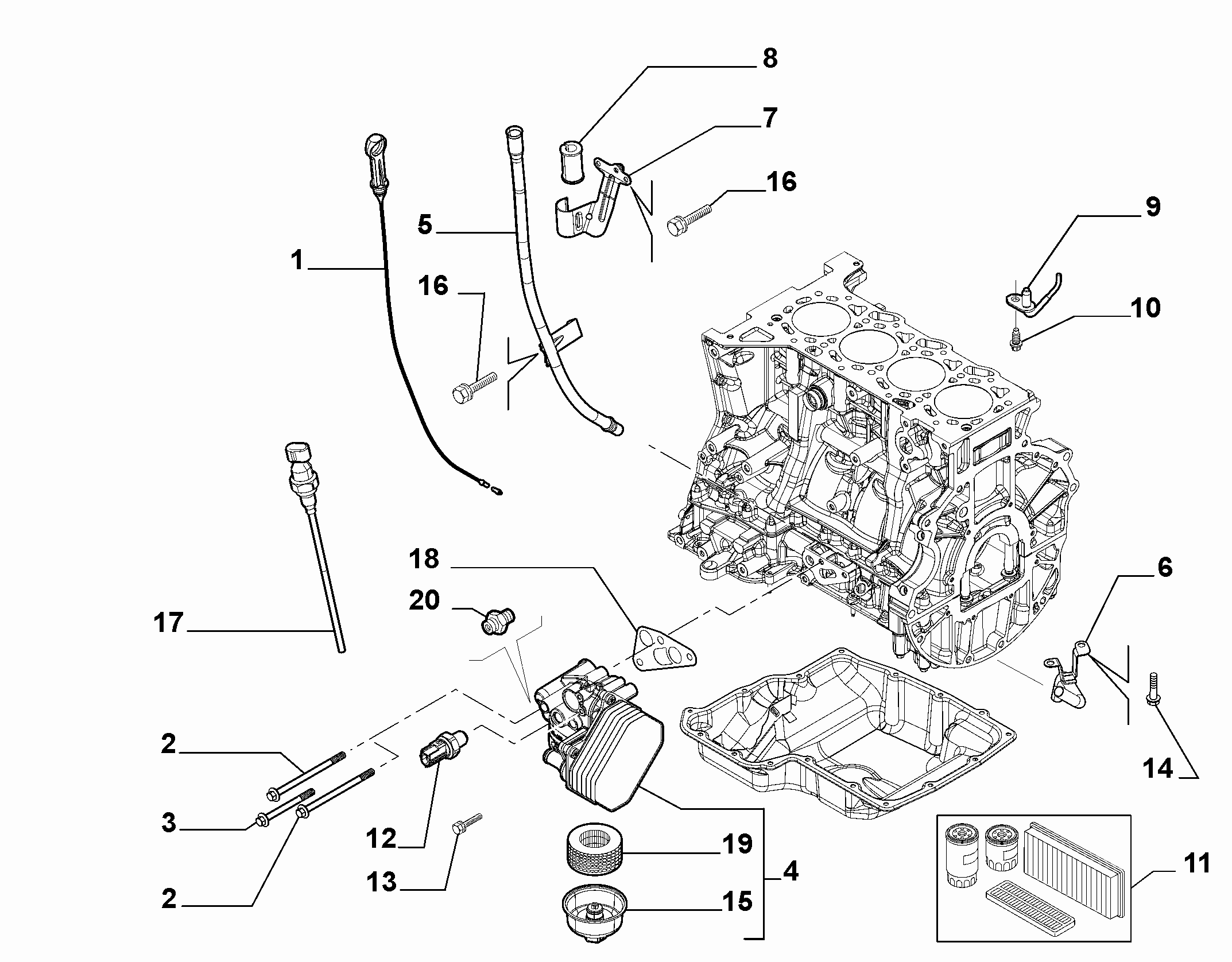 Alfarome/Fiat/Lanci 9662282580 - Eļļas filtrs adetalas.lv