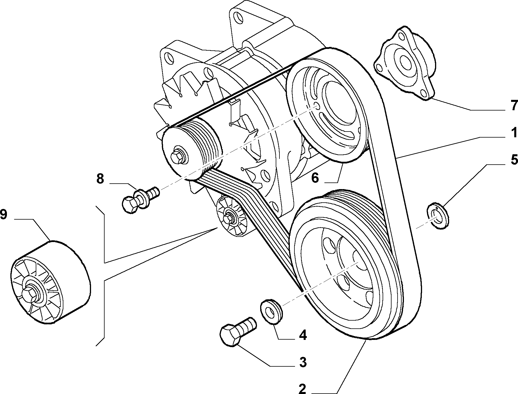 Lancia 504 106 751 - Parazīt / Vadrullītis, Ķīļrievu siksna adetalas.lv