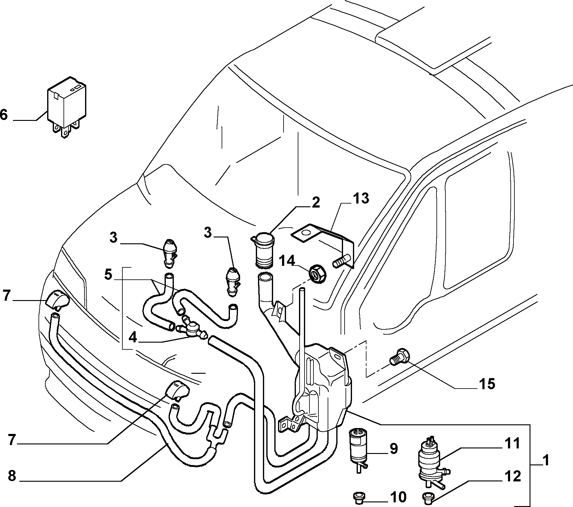 Abarth 11129885 - Relejs, Darba strāva adetalas.lv