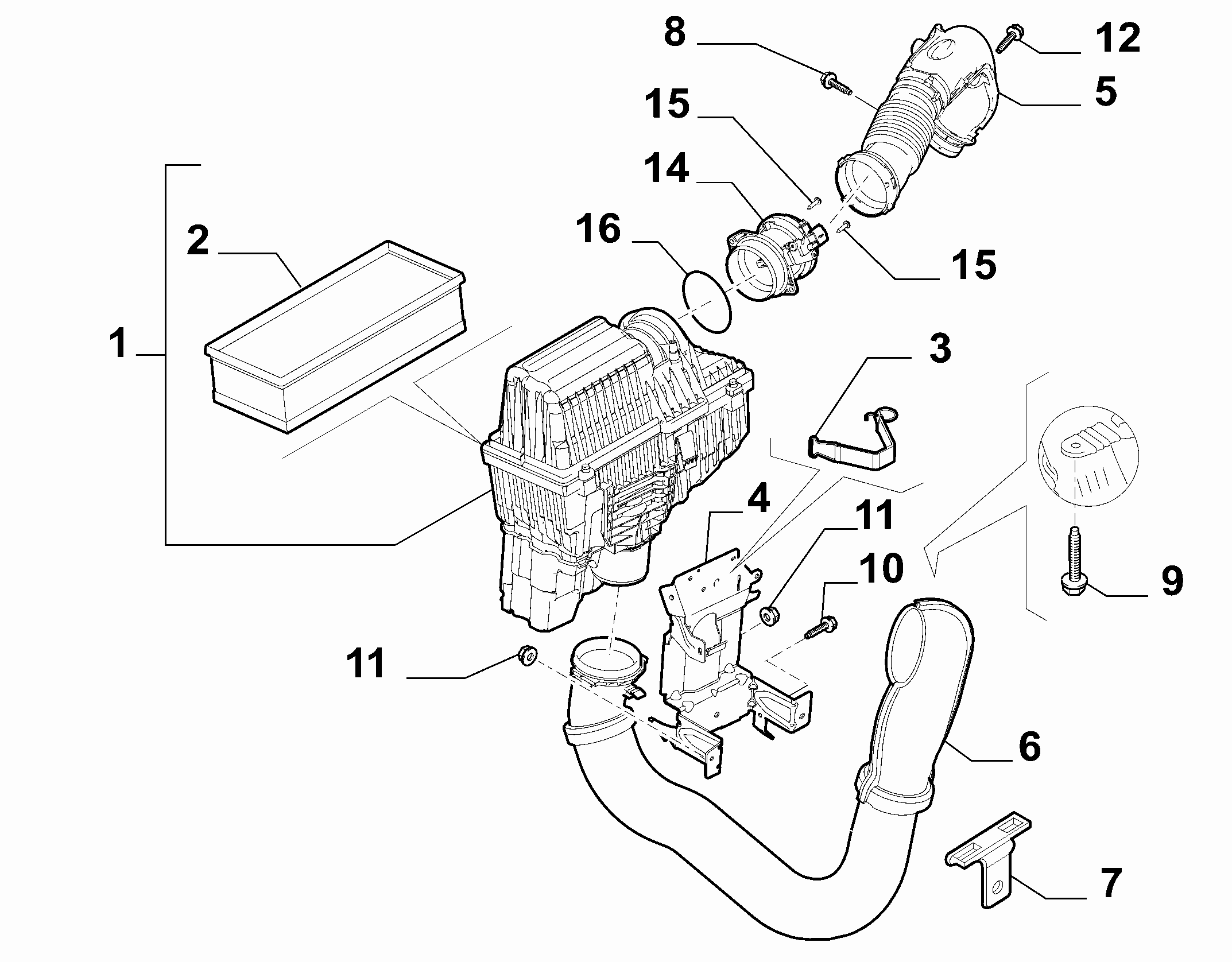 TOFAS 1400474780 - Gaisa filtrs adetalas.lv