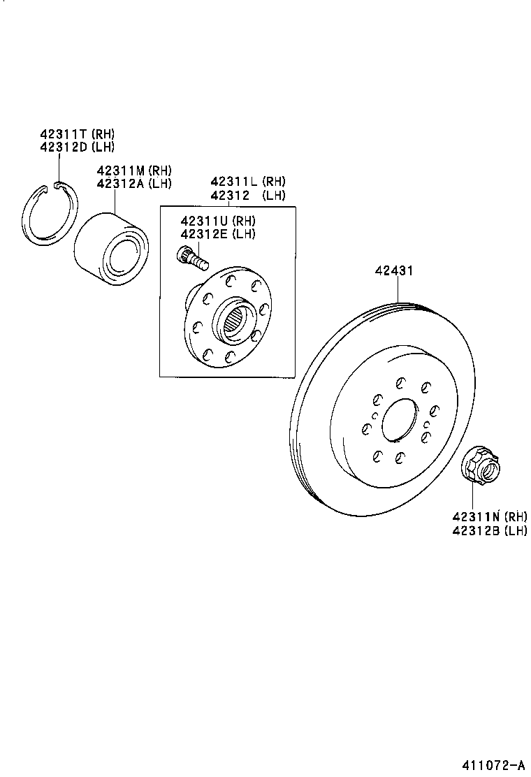 Scion 90363-40066 - Riteņa rumbas gultņa komplekts adetalas.lv