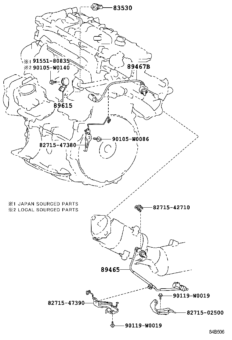 TOYOTA 8946728090 - Lambda zonde adetalas.lv