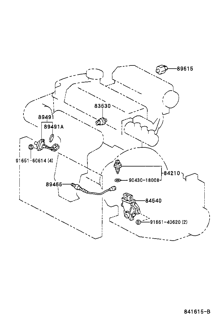 LEXUS 89465-20430 - Lambda zonde adetalas.lv