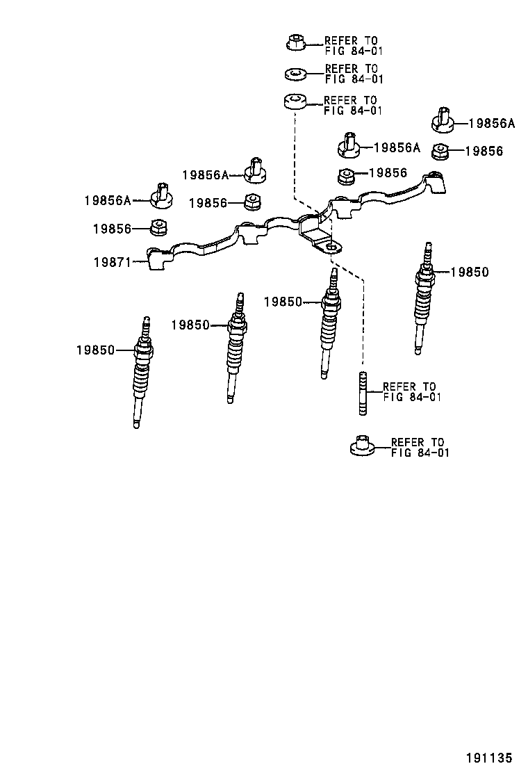 TOYOTA 19850 54150 - Kvēlsvece adetalas.lv