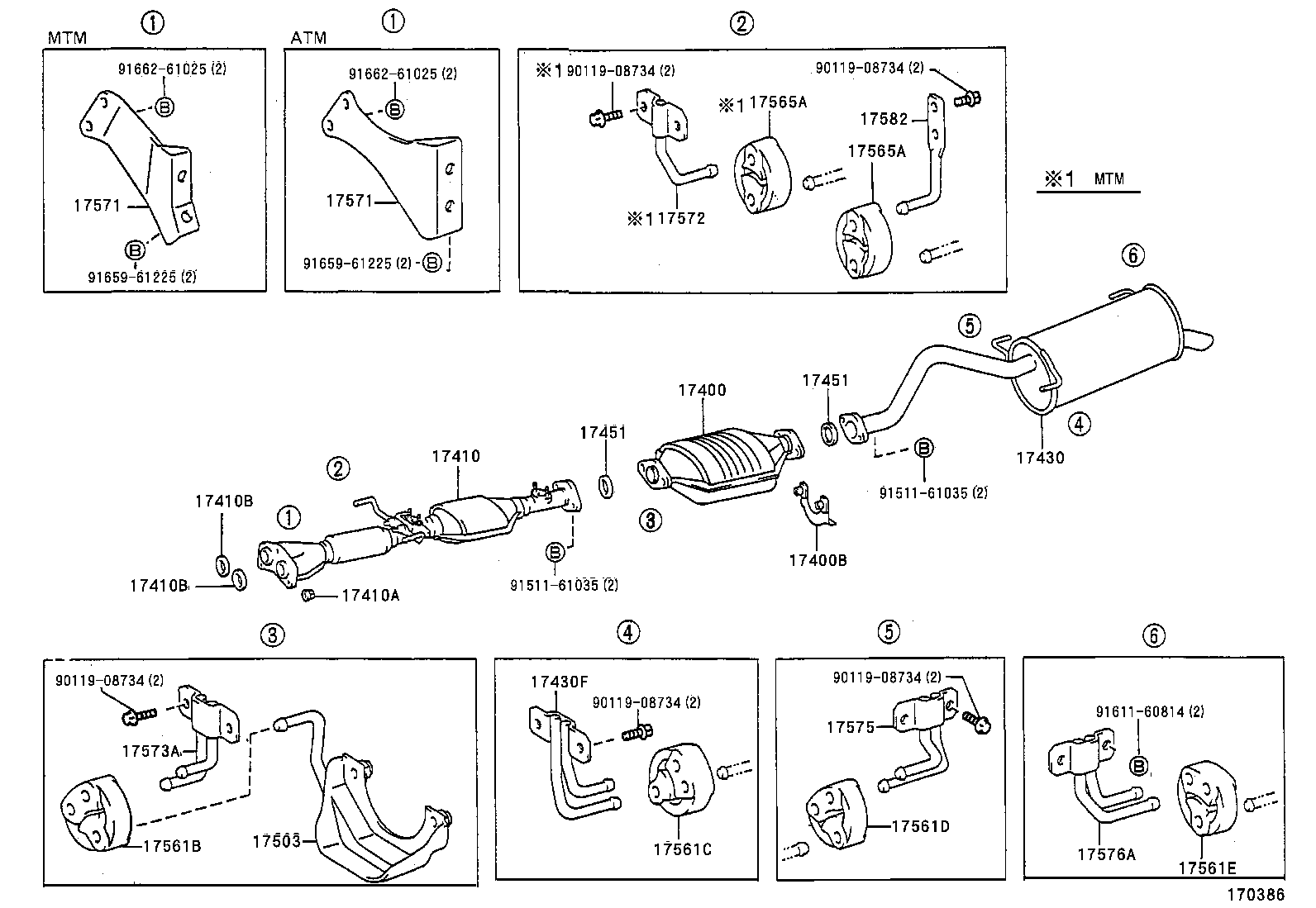 TOYOTA 17565-76030 - Bukse, Stabilizators adetalas.lv