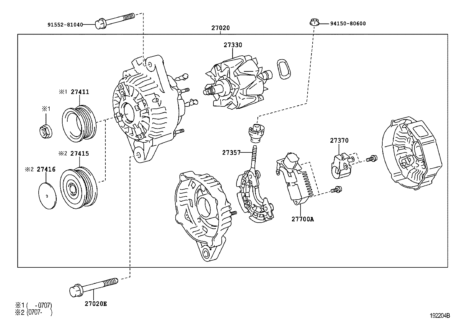 TOYOTA 27700-75030 - Ģeneratora sprieguma regulators adetalas.lv