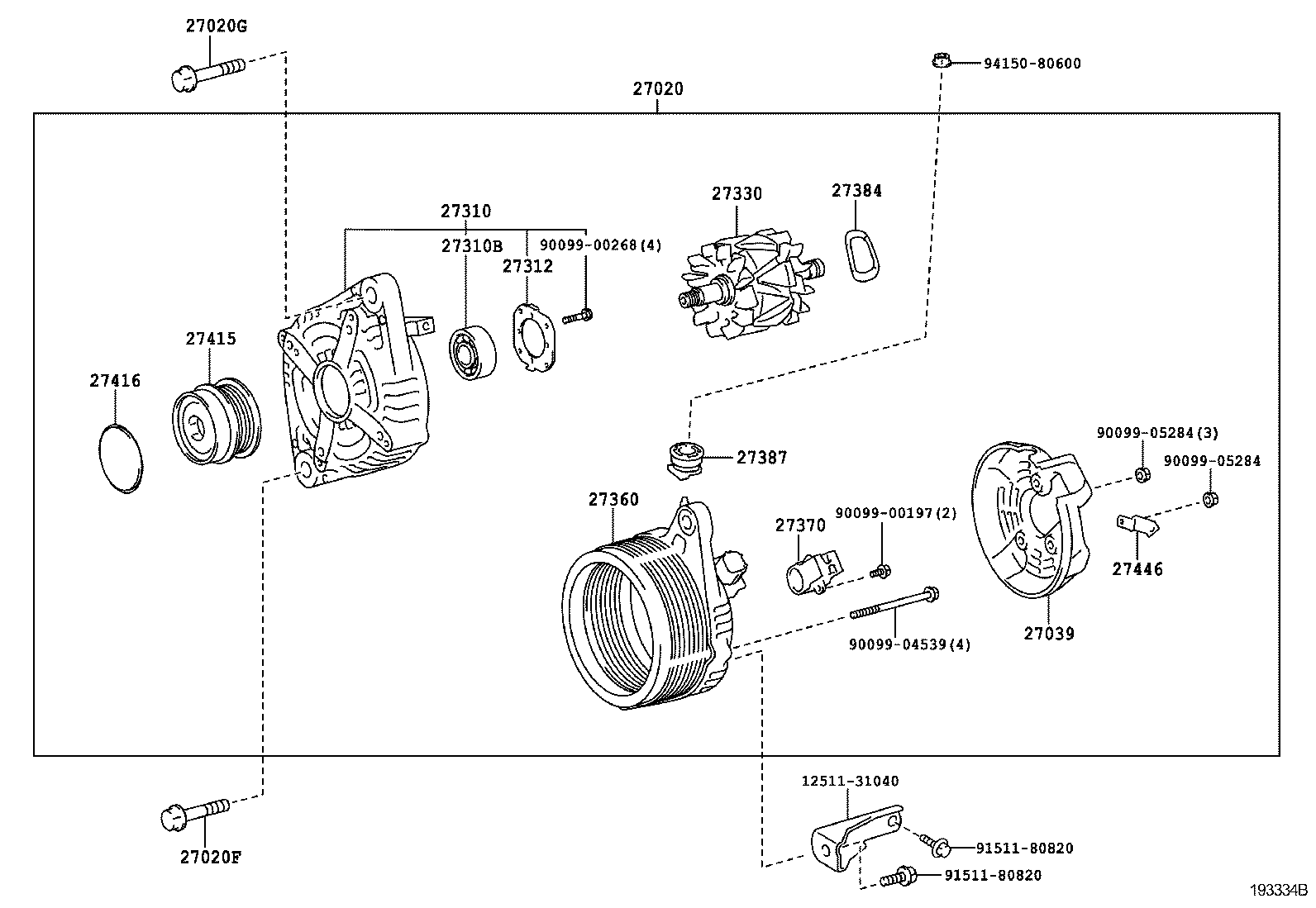 TOYOTA 27330-23130 - Rotors, Ģenerators adetalas.lv