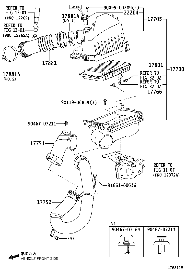 LEXUS 17801-21050 - Gaisa filtrs adetalas.lv