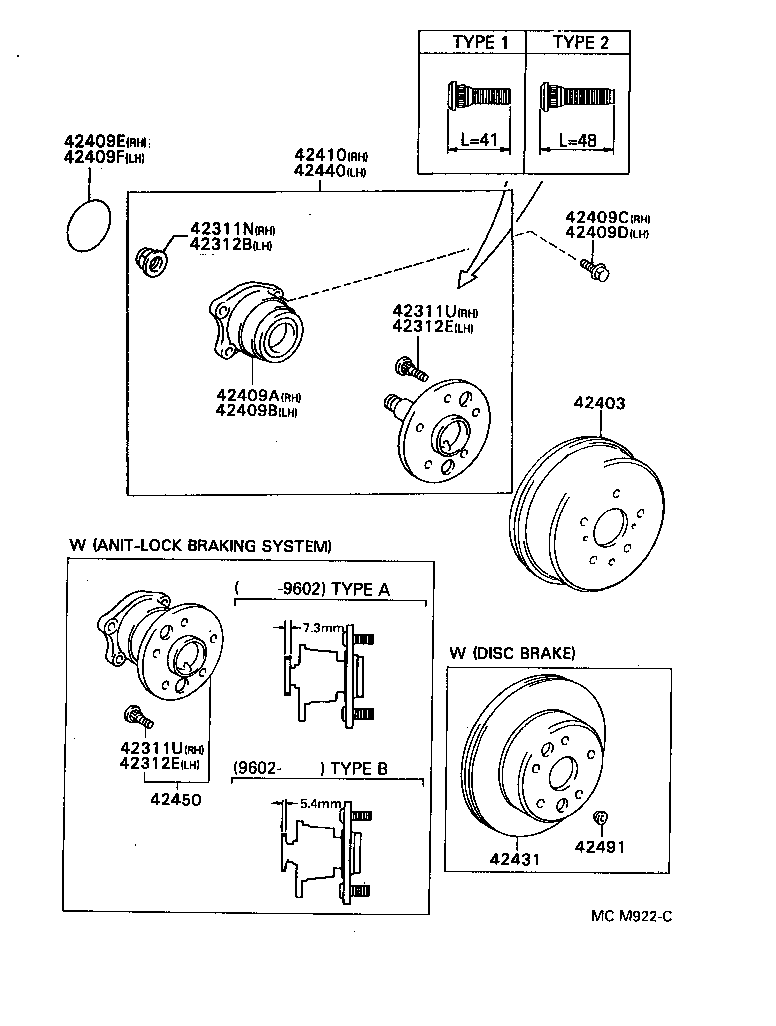 TOYOTA 90301-63003 - Riteņa rumbas gultņa komplekts adetalas.lv