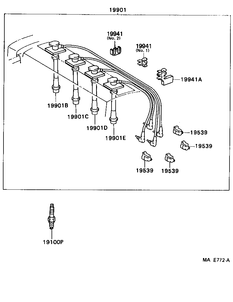 LEXUS 90919-01166 - Aizdedzes svece adetalas.lv