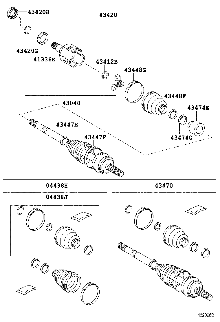 TOYOTA 04428-05230 - Putekļusargs, Piedziņas vārpsta adetalas.lv