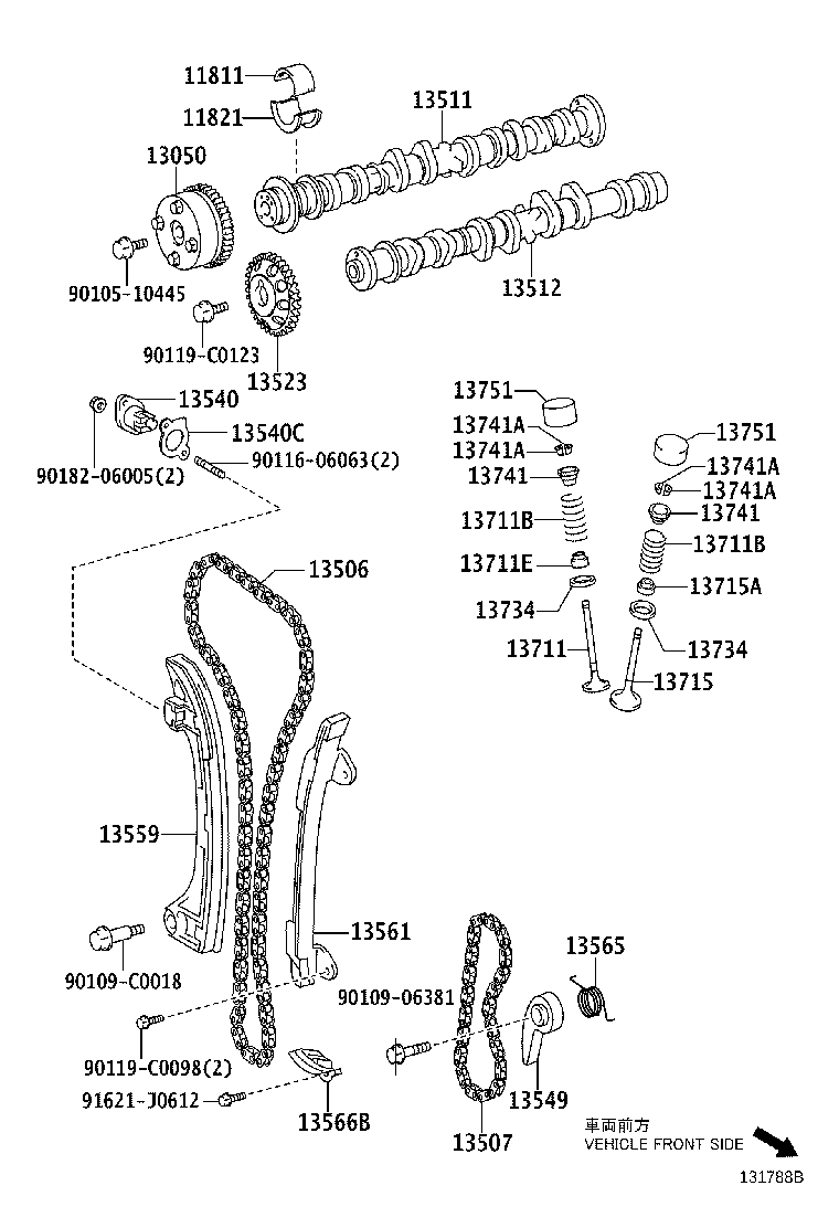 TOYOTA 13549-0H010 - Spriegotājlīste, Piedziņas ķēde-Eļļas sūknis adetalas.lv