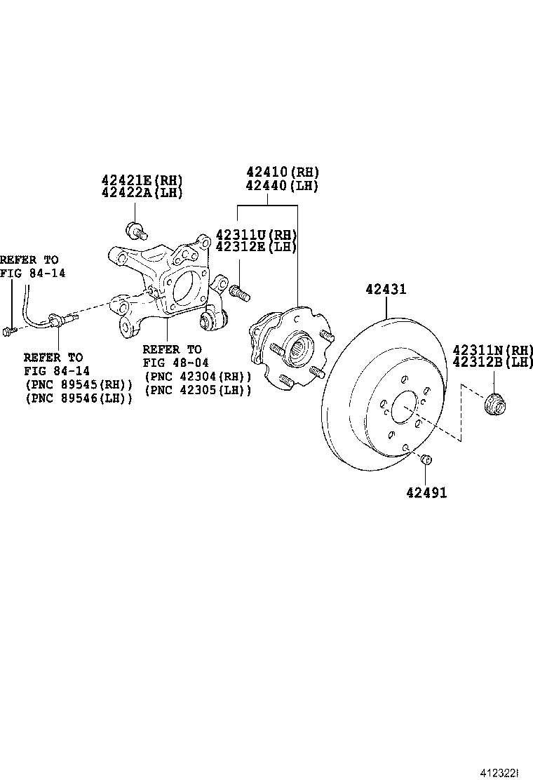 LEXUS 4243142060 - Bremžu diski adetalas.lv