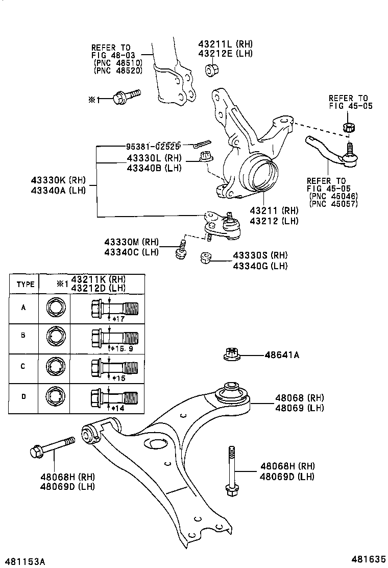 TOYOTA 43330-09360* - Balst / Virzošais šarnīrs adetalas.lv