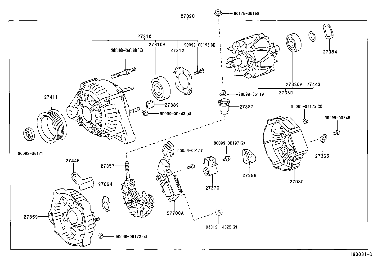 TOYOTA 2733072280 - Rotors, Ģenerators adetalas.lv