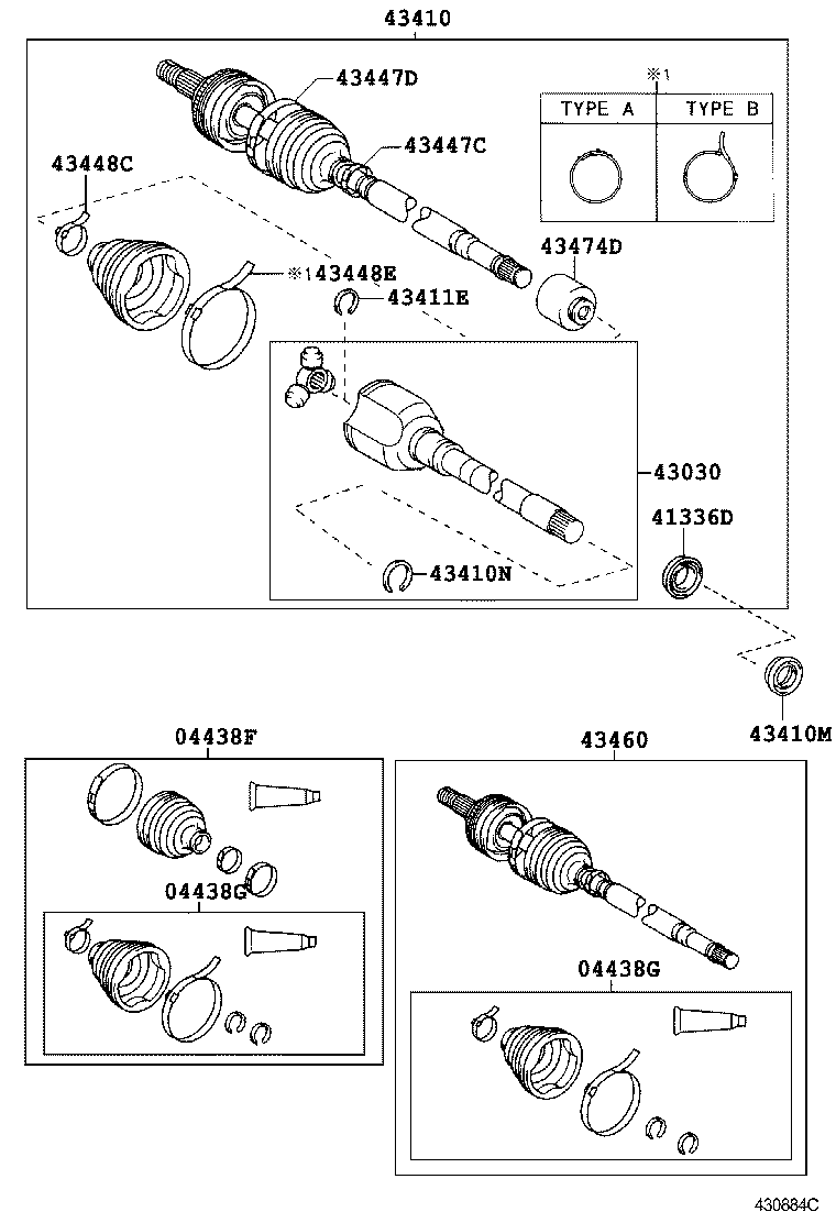 TOYOTA 04438-12481 - Putekļusargs, Piedziņas vārpsta adetalas.lv