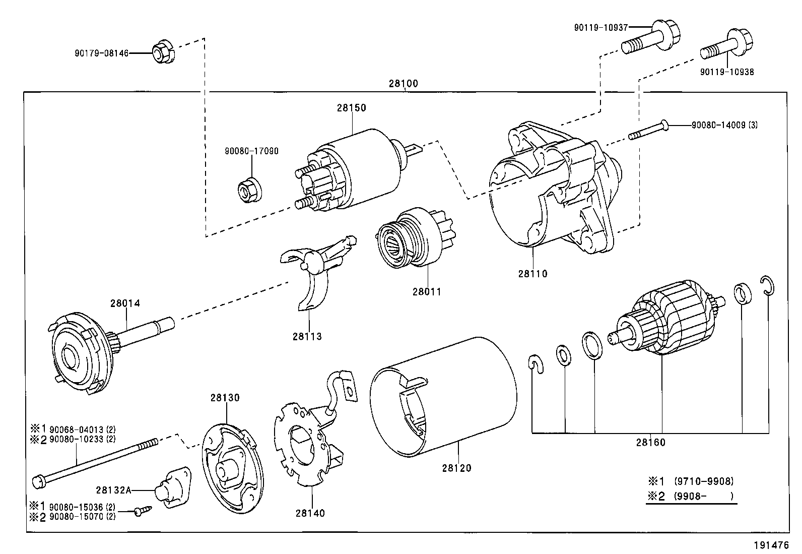 TOYOTA 28140 0B020 - Kronšteins, Ogļu sukas adetalas.lv