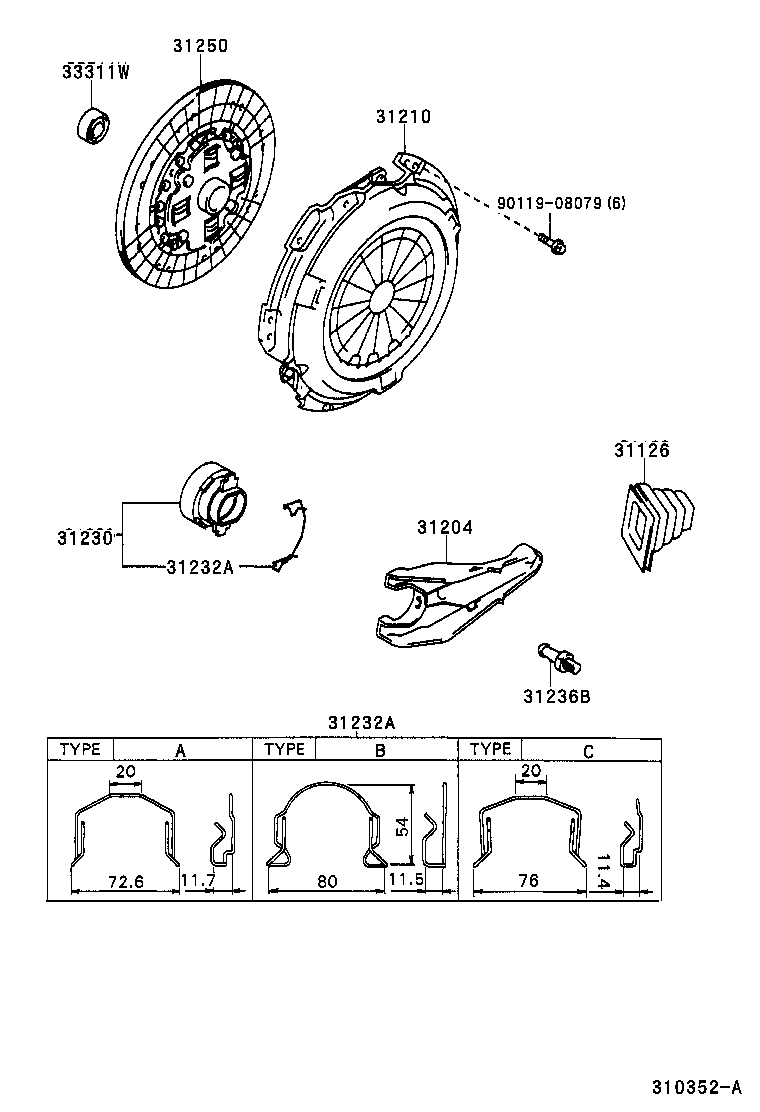 TOYOTA 31210-35181 - Sajūga piespiedējdisks adetalas.lv