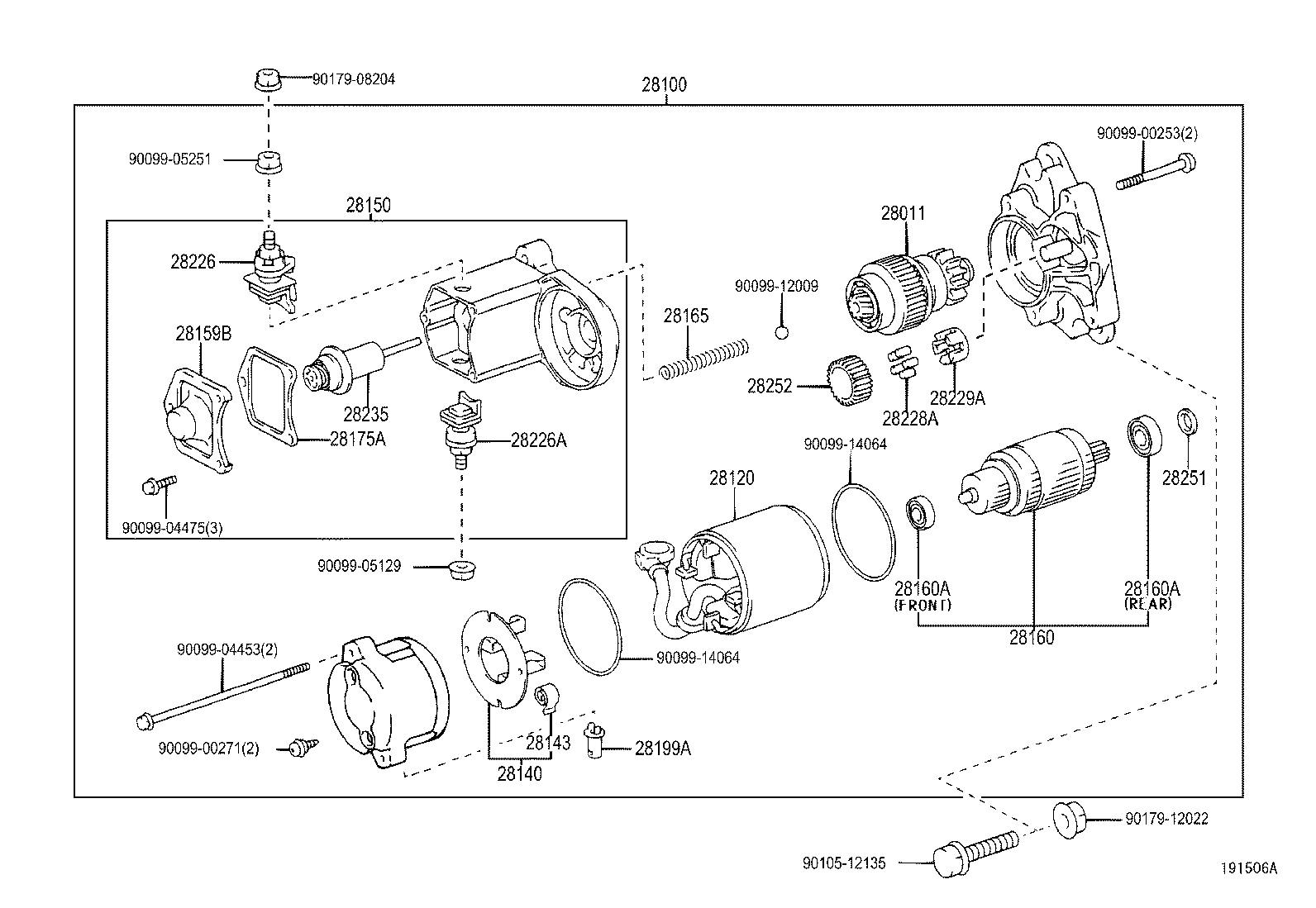 TOYOTA 28100-30060 - Starteris adetalas.lv